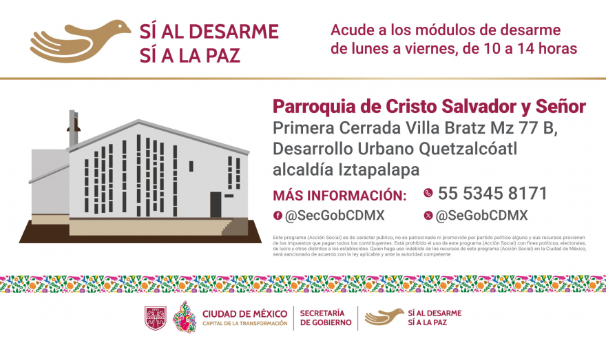 Sí al desarme, sí a la paz