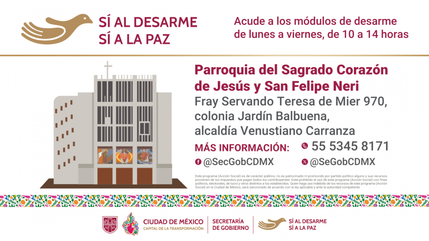 Sí al desarme, sí a la paz