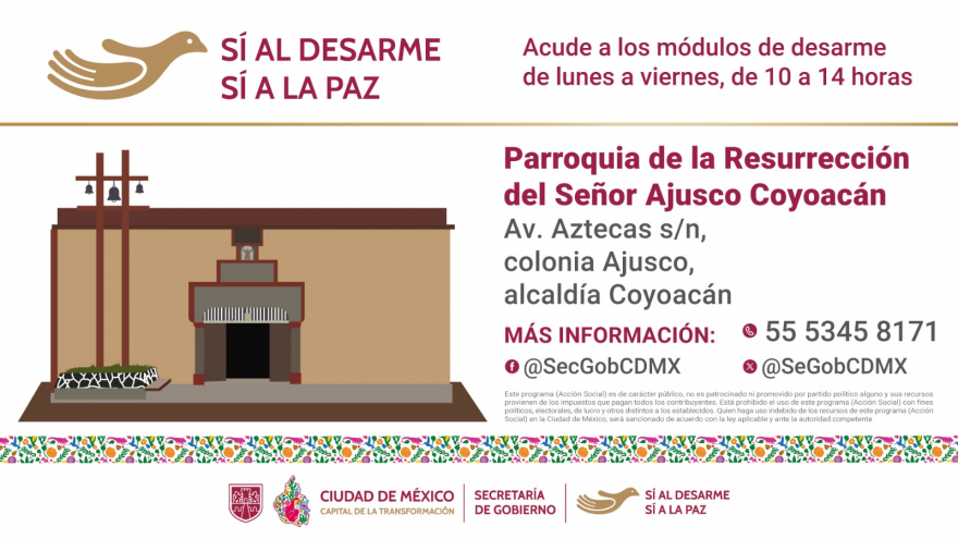 Sí al desarme, sí a la paz