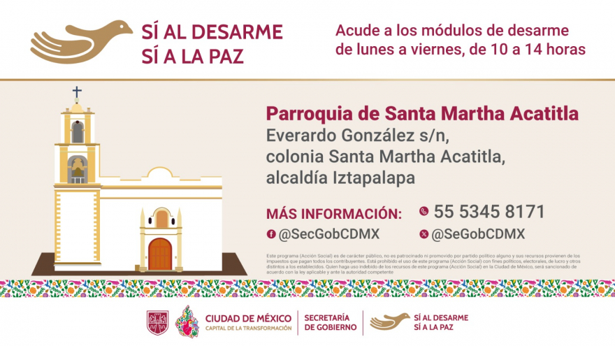 Sí al desarme, sí a la paz