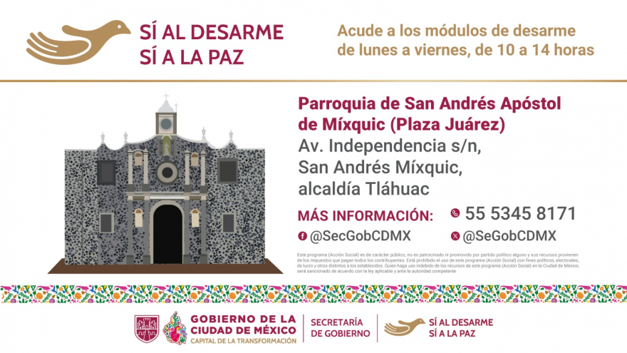 Sí al desarme, sí a la paz