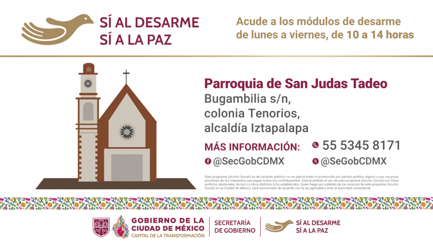 Sí al desarme, sí a la paz